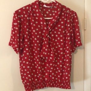 vintage AD EUC top&pleated skirt set sz 16 L-XL